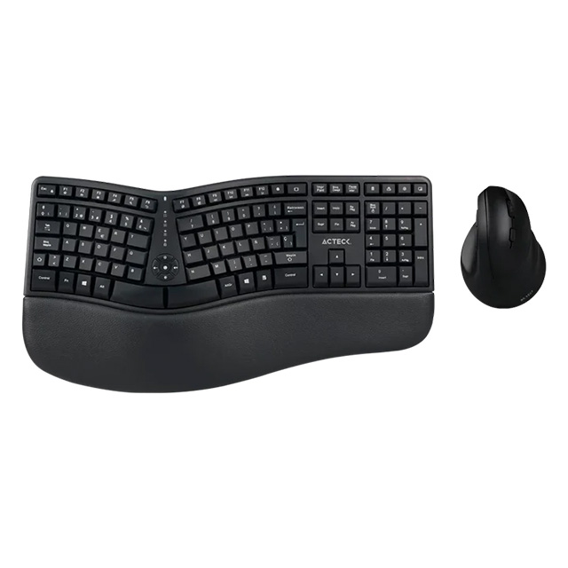 Combo de Teclado y Mouse Acteck Creator Virtuos Fitt MK770, Inalámbrico, Ergonomicos, Español, Negro - AC-936248