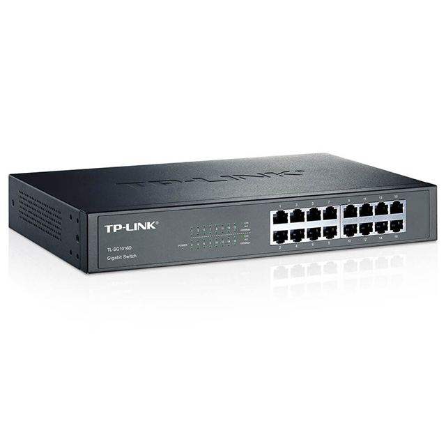 Switch TP-Link TL-SG1016D de 16 puertos 10/100/1000Mbps - TL-SG1016D