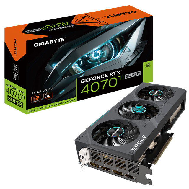 Tarjeta de video Nvidia Gigabyte GeForce RTX 4070 Ti Super Eagle OC 16GB, DLSS 3, RAY TRACING, REFLEX, STUDIO, GDDR6X - GV-N407TSEAGLE OC-16GD