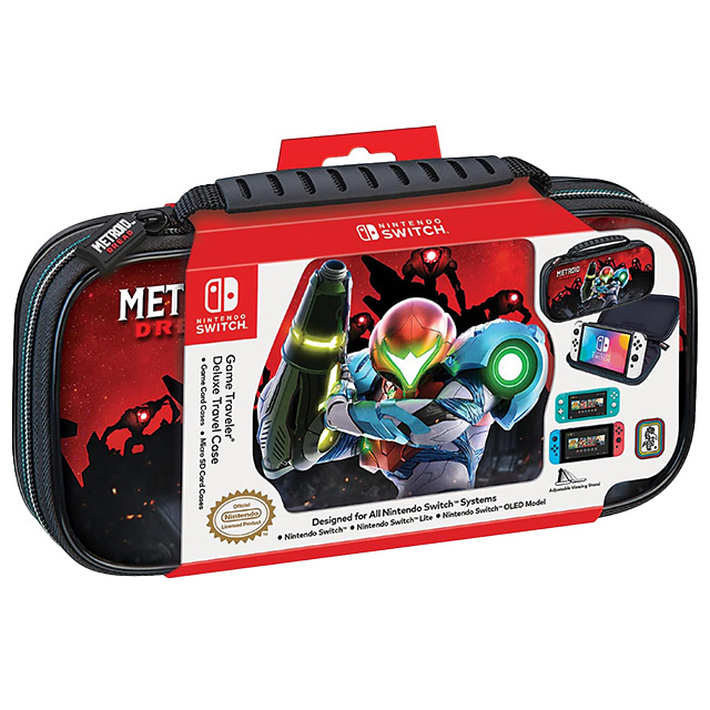 Estuche de Viaje para Nintendo Switch Edicion Metroid, Resistente, Incluye fundas para juegos 