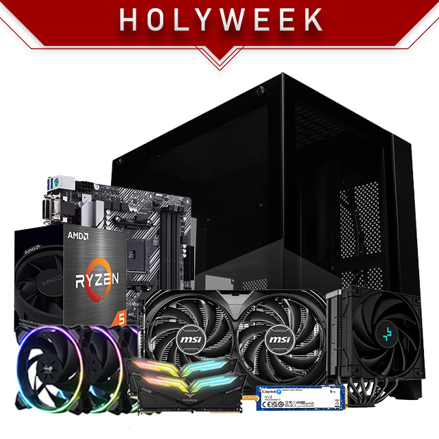 PC Gamer Holyweek | AMD Ryzen 5 5500 | 16GB 3200Mhz | RTX 4060 | 1TB NVMe M.2