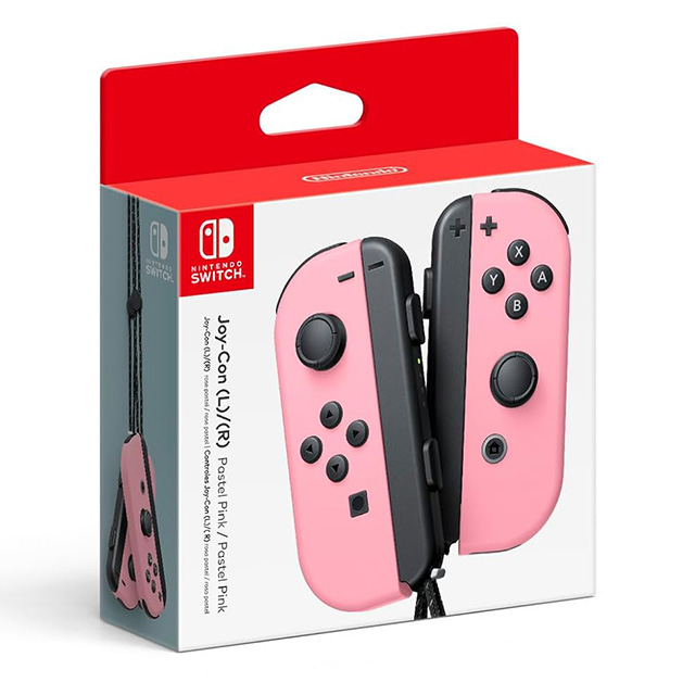 Controles Joy-Con Izquierdo y Derecho para Nintendo Switch, Color Rosa Pastel - Standard Edition