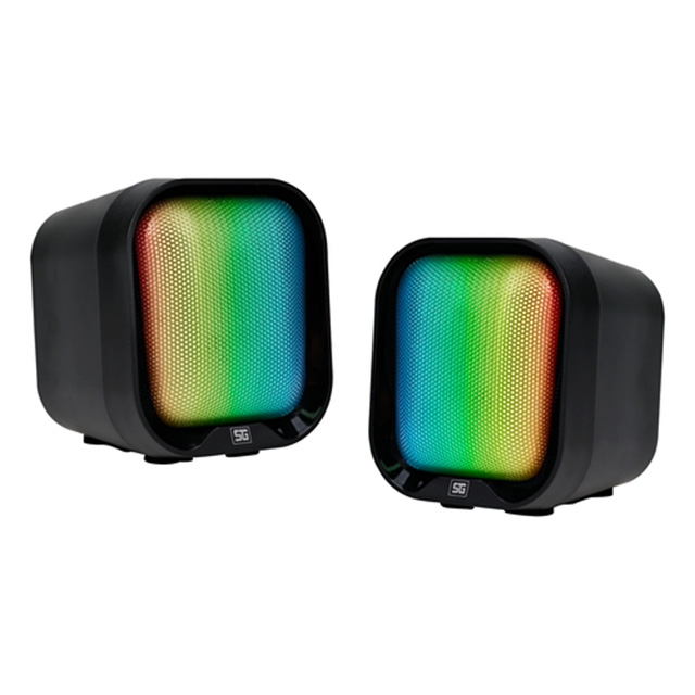 Bocina Vorago SPK-109, USB, RGB, 2.1 Canales, 3.5mm - SPK-109