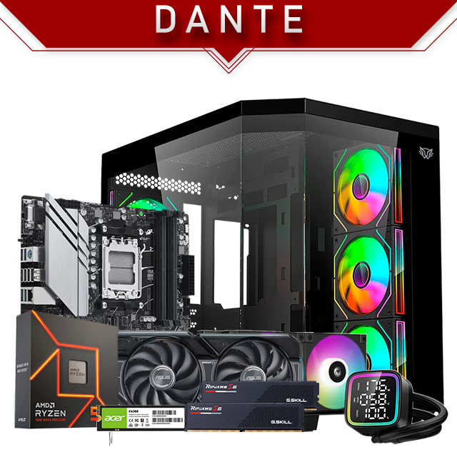 PC Gamer Dante | AMD Ryzen 5 7600X | 32GB 6000Mhz | RTX 4060 8GB | 1TB NVMe M.2 