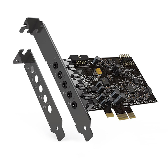 Tarjeta de sonido Creative Sound Blaster Audigy FX V2, PCI-e, 24-Bit, 192kHz - 70SB187000000