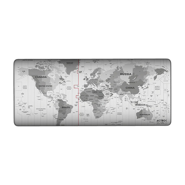 Mousepad Acteck Vibe Flow World MT494W, 80 x 35 cm, Gris - AC-941044