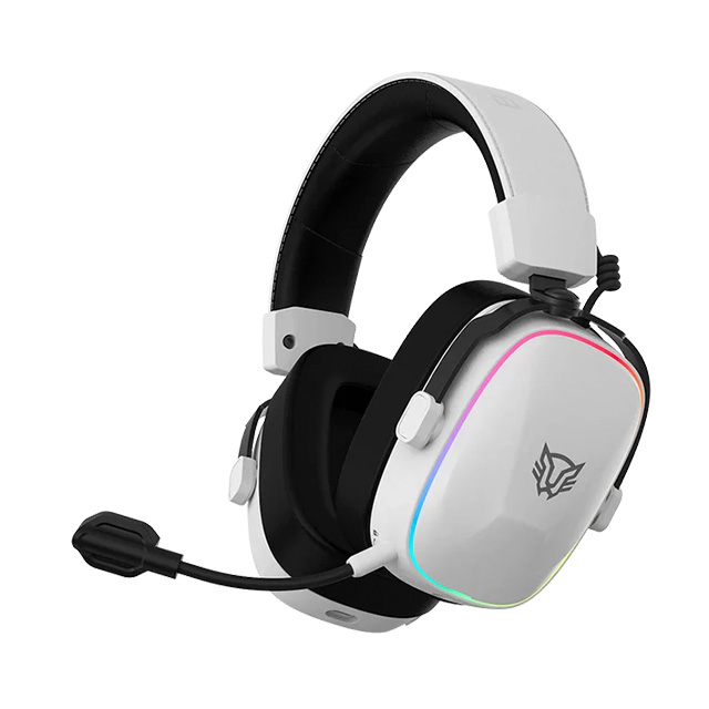 Diadema Gamer Balam Rush Aeon Expert HS1100, Inalámbrico, 3.5mm, Bluetooth, 2.4 MHz, Mic desmontable, Sonido 7.1, PC, Moviles, Consolas, RGB, Recargables, Blanco - BR-938518