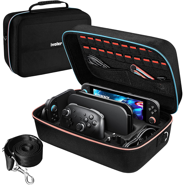 Funda ivoler para Nintendo Switch 2, Estuche Rígido Portátil de Transporte para Viaje