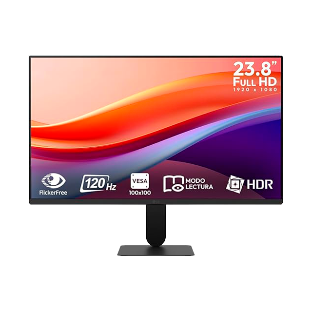 Monitor LG 24U411A, 24 Pulgadas, IPS, Full HD 1920×1080, 120 Hz, Diseño sin Bordes – 24U411A-B.AWMQ