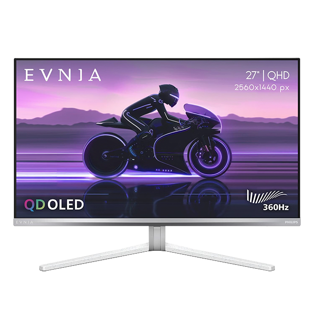 Monitor Gaming Philips Evnia 8000 27M2N8500, 26.5", QD-OLED, QHD 2560×1440, 360 Hz, 0.03 ms, HDR True Black 400, HDMI 2.1 – 27M2N8500