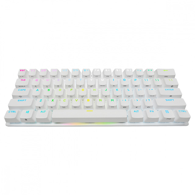 Teclado Mecánico Corsair K70 Pro Mini, Inalámbrico, RGB, 60%, Blanco - CH-9189110-NA