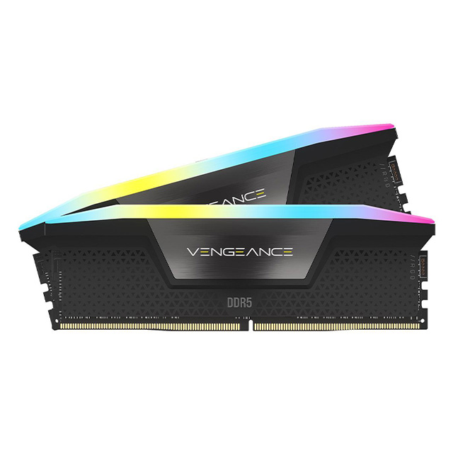 Memoria RAM Corsair Vengeance, 32GB, 2x16, DDR5, 6400Mhz, RGB, Negro - CMH32GX5M2B6400C36