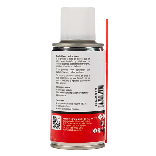 Limpiador y Lubricante Naceb 170g, Ideal para equipos electrónicos, Spray - NA-0815