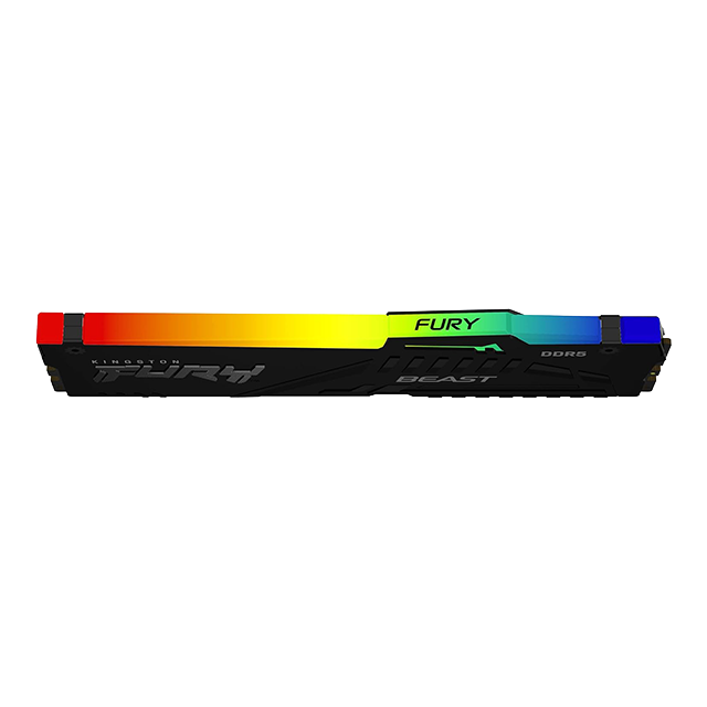 Memoria RAM Kingston Fury Beast 16 GB, DDR5, 5200 MT/s XMP, RGB, CL40 – KF552C40BBA-16