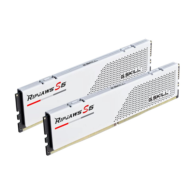 Memoria RAM G.Skill Ripjaws S5 Blanco 64GB 2x32GB DDR5 5200Mhz - F5-5200J3636D32GA2-RS5W