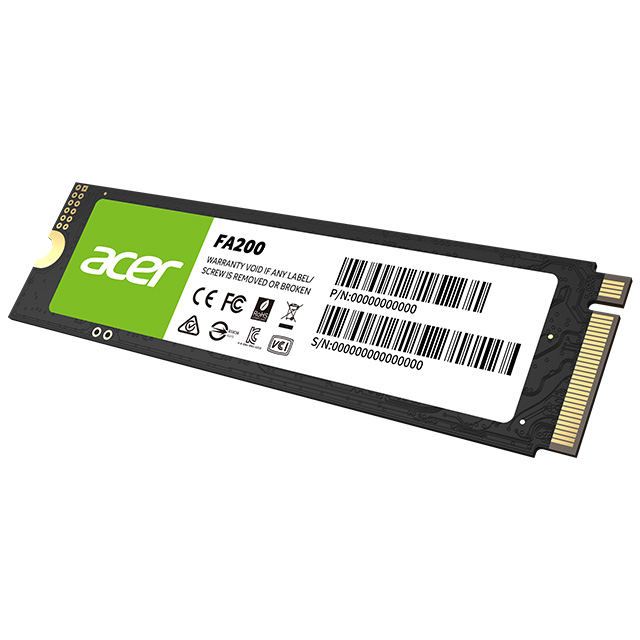 Unidad de Estado Solido SSD M.2 Acer FA200, 1TB, 7,200 / 6,200MB/s - BL.9BWWA.124