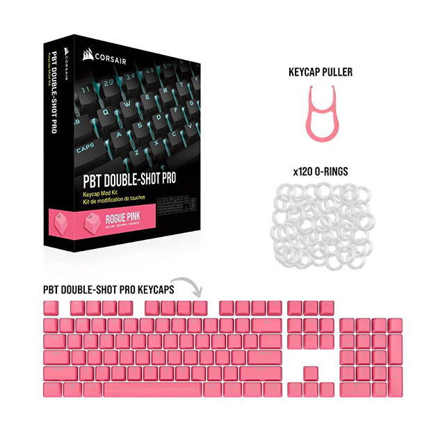 Corsair Keycap Mod Kit PBT Double Shot Pro Rosa - CH-9911070-NA