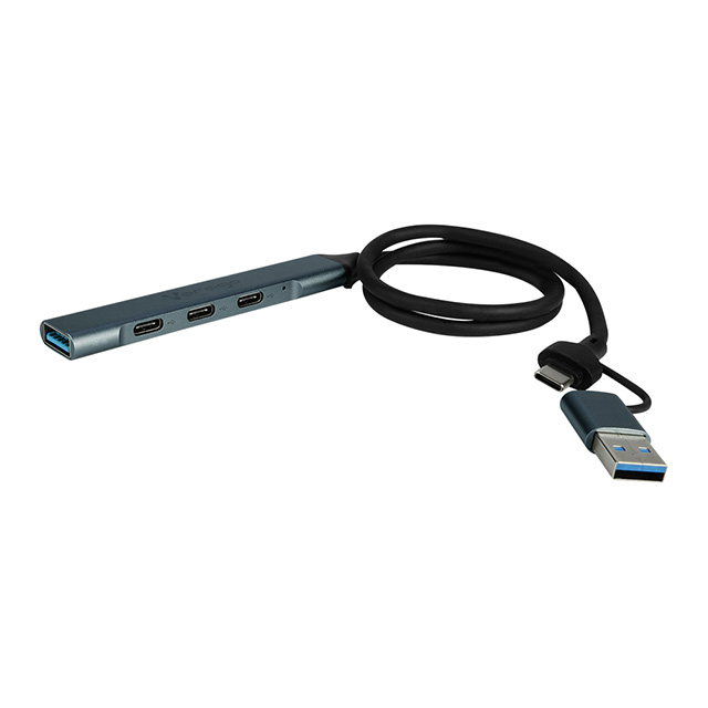 Hub Vorago HU-205 USB Tipo-C x3, USB-A 3.0 x1 - HU-205