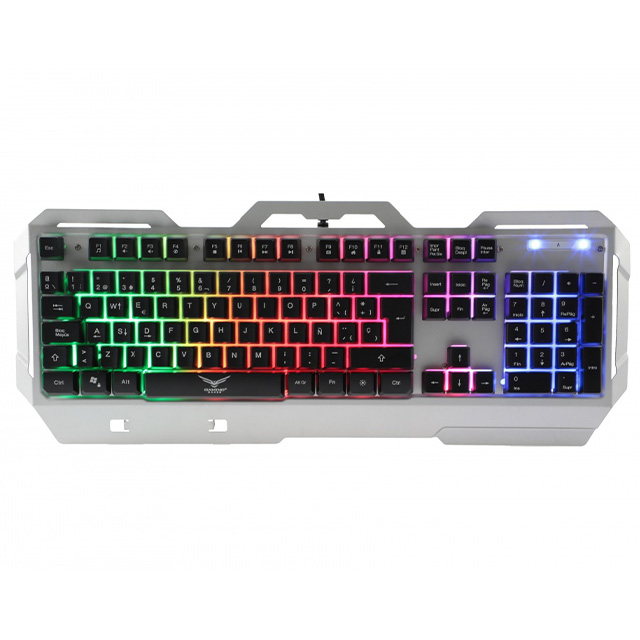 Combo de Teclado y Mouse Gamer Naceb NA-0911, Alámbrico, 3,200 DPI, Base metálica, Membrana, Español - NA-0911