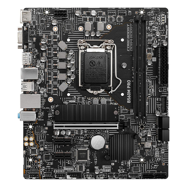 Tarjeta Madre MSI B560M PRO, 10-11 Gen Intel, Micro-ATX, LGA 1200, DDR4 5200Mhz, 1x M.2, PCIe 4.0