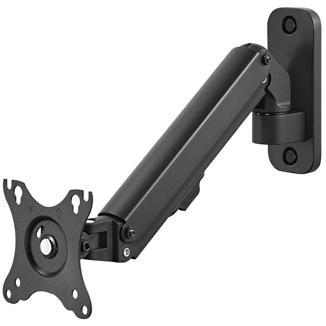 Soporte de Pared Brazo para Monitor Ovaltech OVMP-S1727, de 17'' a 27", Sistema VESA, Sube y Baja, Inclinación -45° a 45°, Horizontal o Vertical - OVMP-S1727