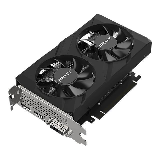 Tarjeta de Video PNY Nvidia Geforce GTX 1650 Verto Dual Fan, 4 GB GDDR6 - VCG16514D6DFXPB1