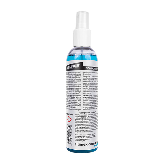 Compucare Silimex, Loción limpiadora, Desengrasante a base de agua, Ideal para partes plásticas, 250ml - 750300219670