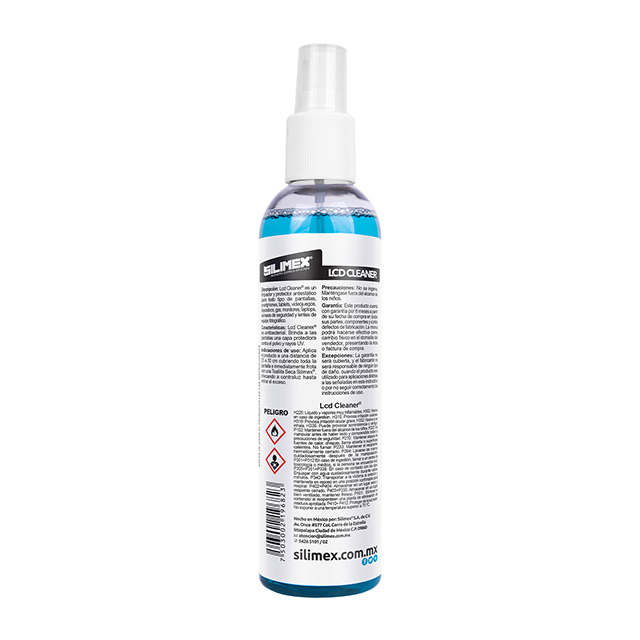 Lcd Cleaner Silimex, Limpiador y protector antiestático, Antibacteriano, 250 ml - 750300219682