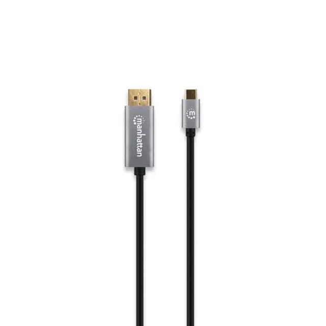 Cable USB-C a DisplayPort Manhattan, 3 Metros, 4k@120Hz, 1080&1449@144HZ - 354851