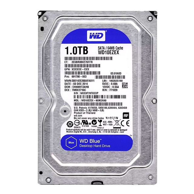 Disco Duro Western Digital Blue 1TB - WD10EZEX-08WN4A0