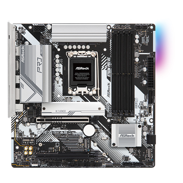 Tarjeta Madre ASRock B760M PRO RS, LGA1700, Micro-ATX, DDR5 7200Mhz, 3x M.2, PCIe 4.0