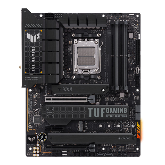 Tarjeta Madre Asus Tuf Gaming X670E-Plus WiFi , ATX, AM5, DDR5 6,400Mhz OC, x4 M.2, WiFi 6, Bluetooth 5.32 - X670E-PLUS-WIFI