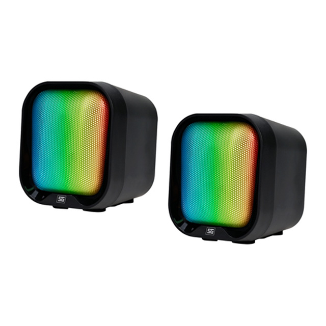 Bocina Vorago SPK-109, USB, RGB, 2.1 Canales, 3.5mm - SPK-109