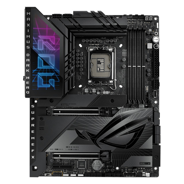 Tarjeta Madre Asus Rog Maximus Z790 Dark Hero, ATX. LGA1700, DDR5 8000Mhz, x5 M.2, Wifi, Bluetooth