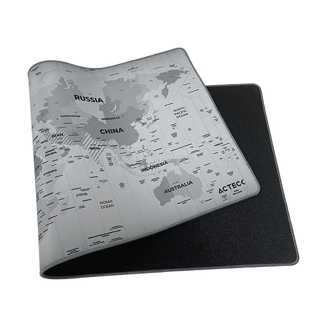 Mousepad Acteck Vibe Flow World MT494W, 80 x 35 cm, Gris - AC-941044