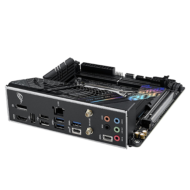 Tarjeta Madre ASUS ROG Strix B760-I Gaming WiFi, Mini-ITX, 12th, 13th & 14th Gen Intel, LGA 1700, DDR5 7600MHz, PCIe 5.0, Wi-Fi 6E, Bluetooth v5.3 - B760-I-ROG-STRIX-GAMING-WIFI