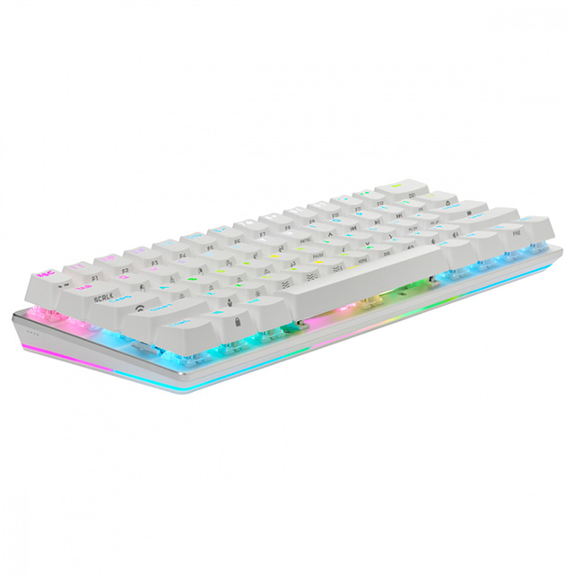 Teclado Mecánico Corsair K70 Pro Mini, Inalámbrico, RGB, 60%, Blanco - CH-9189110-NA