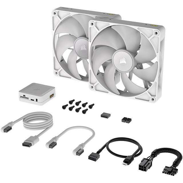 Ventiladores Corsair iCUE Link RX140, 2x140mm, Blanco - CO-9051024-WW