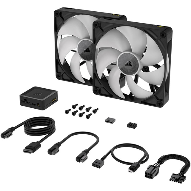 Ventiladores Corsair iCUE Link RX140, 2x140mm, Negro - CO-9051020-WW