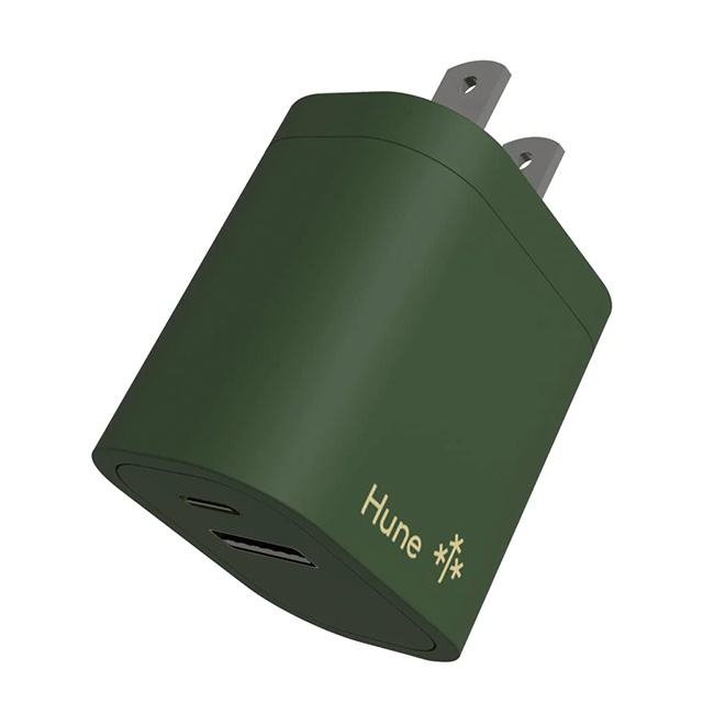 Cargador Hune Huron Bosque, Multiple USB y USB-C, Carga Rapida - AT-CC-WA-061-BOSQUE