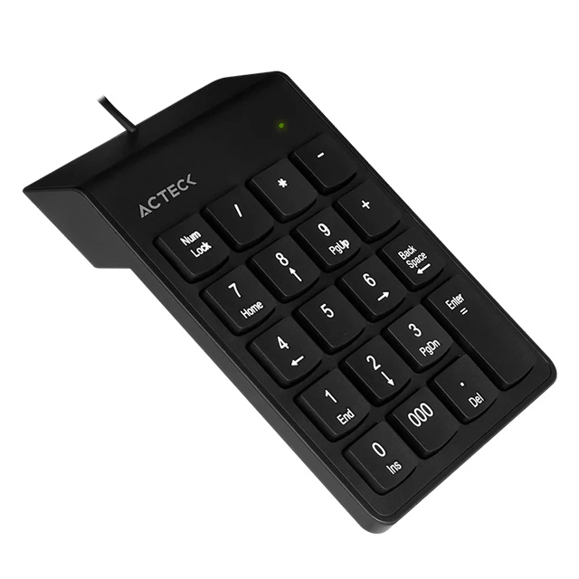 Teclado Numerico Acteck Inspire TN220, 19 Teclas, USB-A a 1.2m - AC-932622