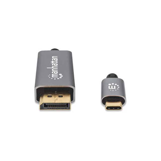 Cable USB-C a DisplayPort Manhattan, 3 Metros, 4k@120Hz, 1080&1449@144HZ - 354851