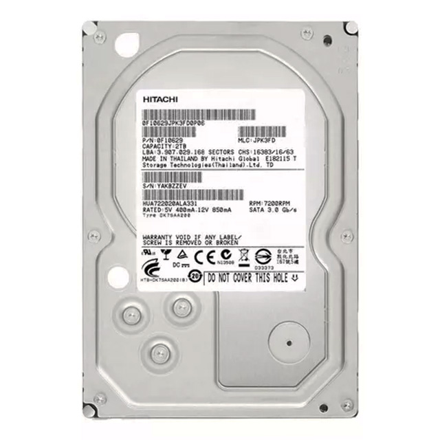 Disco Duro Hitachi 2TB SATA 3.5", HDD - HUA722020ALA331