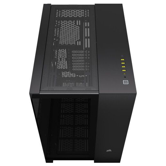 Gabinete Corsair 6500X, E-ATX, Cristal Templado Panoramico, Doble Camara, Compatible con BTF, Sin Ventiladores, Negro - CC-9011257-WW