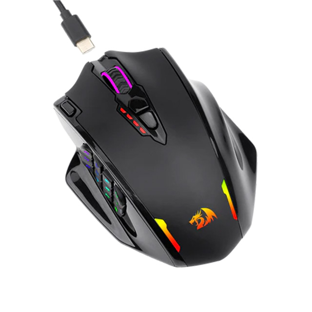 Mouse Gamer Redragon M913 Impact Elite, Inalambrico, 16K DPI, 16 Botones Programables, 80 Horas de bateria