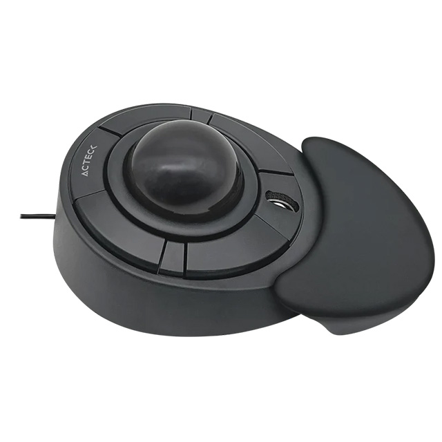 Mouse Acteck Virtuos Art X, Alámbrico, TrackBall, Ergonomico, 1,600 DPI, Negro - AC-939584