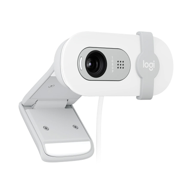 Camara Web Logitech Brio 100, 1080P 30 Fps. 720p 60 Fps, Blanco - 960-001615