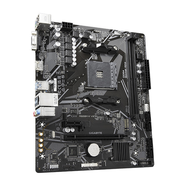 Tarjeta Madre Gigabyte A520M K V2, Micro ATX. AM4, DDR4 4800Mhz, x1 M.2 