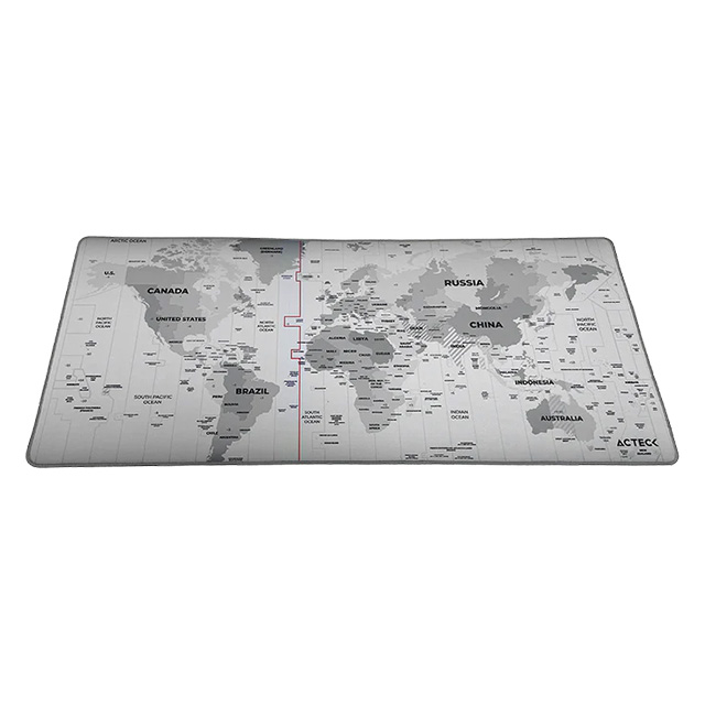 Mousepad Acteck Vibe Flow World MT494W, 80 x 35 cm, Gris - AC-941044