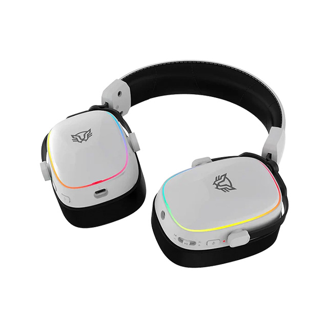 Diadema Gamer Balam Rush Aeon Expert HS1100, Inalámbrico, 3.5mm, Bluetooth, 2.4 MHz, Mic desmontable, Sonido 7.1, PC, Moviles, Consolas, RGB, Recargables, Blanco - BR-938518
